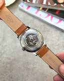 Fossil Heritage Automatic Leather Green