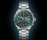 Tag Heuer Chronograph Formula 1 Calibre 16 Silver Green