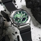 Casio G Shock Gm2100 Silver Green