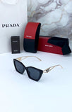 Prada Cat Eye Design Gold Black