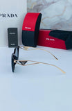 Prada Cat Eye Design Gold Black