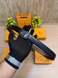 Louis Vuitton Reversible Black Buckle