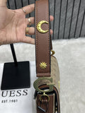 Guess G Dream Flap Shoulder Crossbody Bag Brown