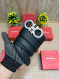 Salvatore Ferragamo Silver Black Tex