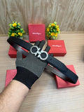 Salvatore Ferragamo Silver Black Tex