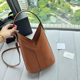 Ysl Y Top Handle Bucket Bag Brown