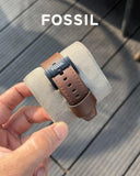 Fossil Bronson Chronograph Luggage Leather Black