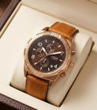 Fossil Bronson Chronograph Luggage Leather Brown