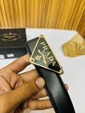 Prada Logo Gold Black Premium