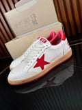 Golden Goose Ball Star Low White Red