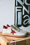Golden Goose Ball Star Low White Red
