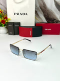 Prada Gold Blue Frameless