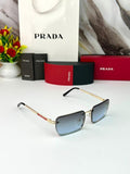 Prada Gold Blue Frameless