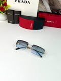 Prada Gold Blue Frameless