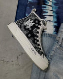 Amiri Bandana Court High-Top Sneakers