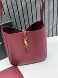 Yes Saint Lauren Le 5 A 7 Hobo Shoulder Bag Maroon