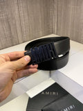 Amiri All Black Premium Belt