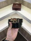 Burberry London Reversible Belt Gold