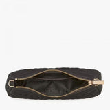 Katee Spade Spade Flower Quilted Fabric Convertible Crossbody Black