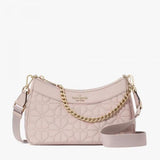 Katee Spade Spade Flower Quilted Fabric Convertible Crossbody Pink