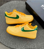 Nike airforce 1 Low Patent Topaz GoldPine Green 1200