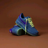 Nike Airforce 1 Low Patent Mystic Navy And Grey Ice