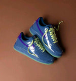 Nike Airforce 1 Low Patent Mystic Navy And Grey Ice