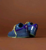 Nike Airforce 1 Low Patent Mystic Navy And Grey Ice