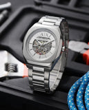 Armani Exchange AX2418 Hampton Automatic Silver White