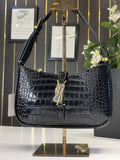 YSL Hobo Embossed Black