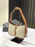 YSL Hobo Canvas Brown