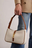 YSL Hobo Canvas Brown