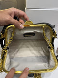 Love Moschino Red Golden Logo Hand Bag