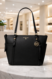 Michael Kors Sullivan Saffiano Black Tote Bag