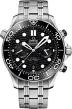 Omega Seamaster Diver 300M Co-Axial Master Chronometer Chronograph Silver Black