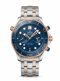 Omegga Seamaster Diver 300M Co-Axial Master Chronometer Chronograph 2 Ton Copper Blue
