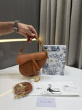 Dior Saddle Brown Leather
