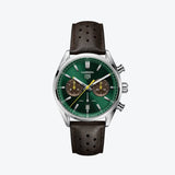 TAG Heuuer Carrera Chronograph Limited Edition Dark Brown And Green