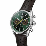TAG Heuuer Carrera Chronograph Limited Edition Dark Brown And Green