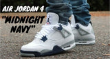 AIR JORDAN RETRO 4 MIDNIGHT NAVY